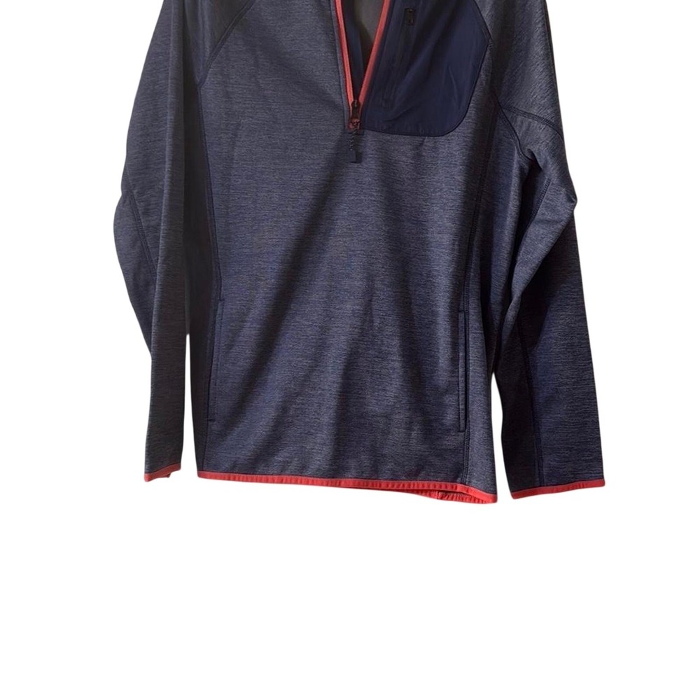Navy blue and red golf quarter zip sweatshirt Boys Large Crown and‎ Ivy